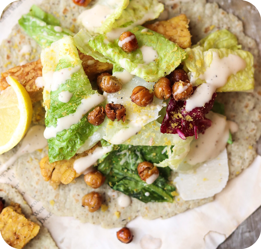 Creamy Tempeh Caesar Wrap
&ndash; Unbun Foods