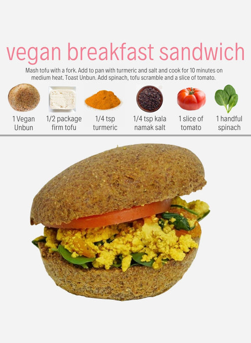 Plant You's Vegan Breakfast Sandwich - your new favourite way to have Unbuns!