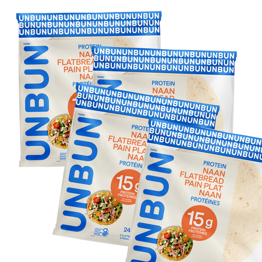 4-Pack Unbun Complete Protein Naan