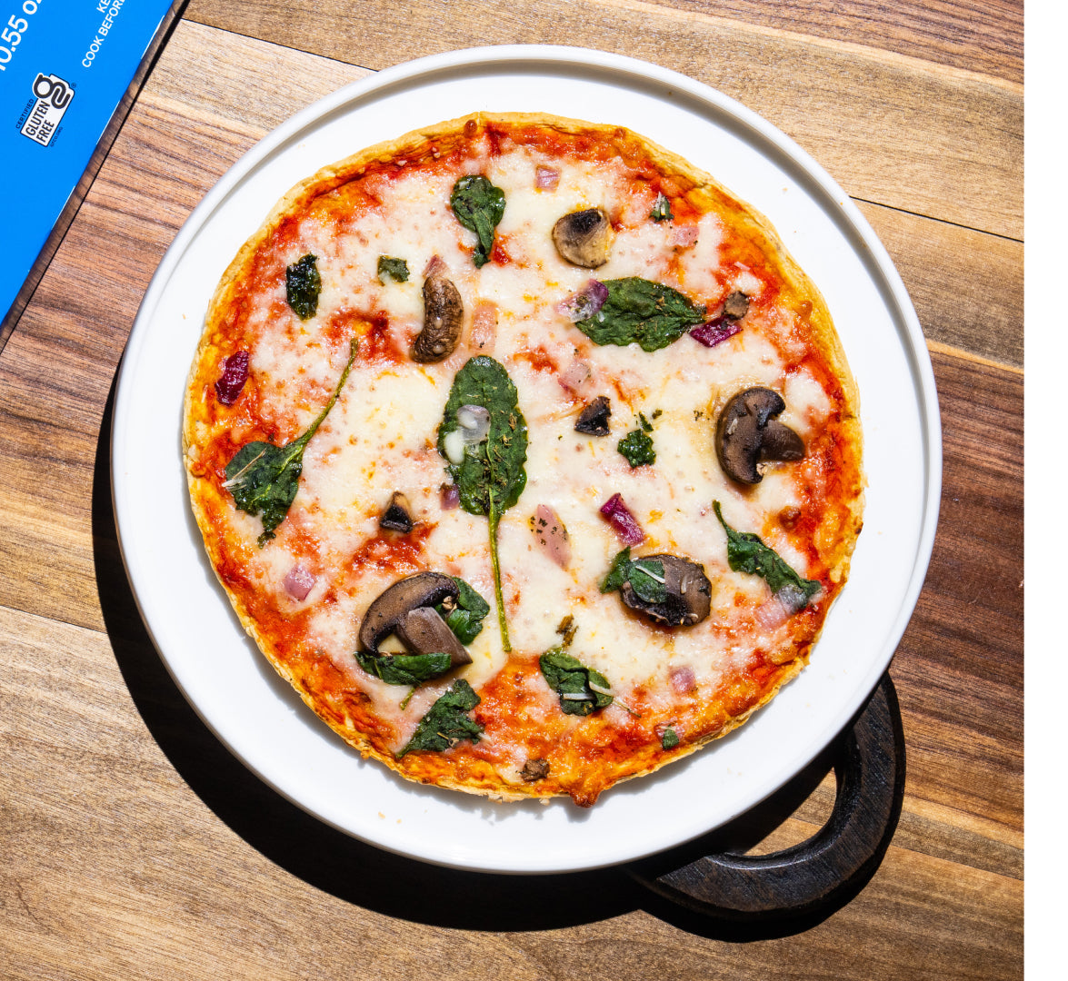 Unbun Spinach Mushroom Pizza (8-pack)