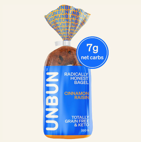Unbun Cinnamon Raisin Bagels (6-pack)