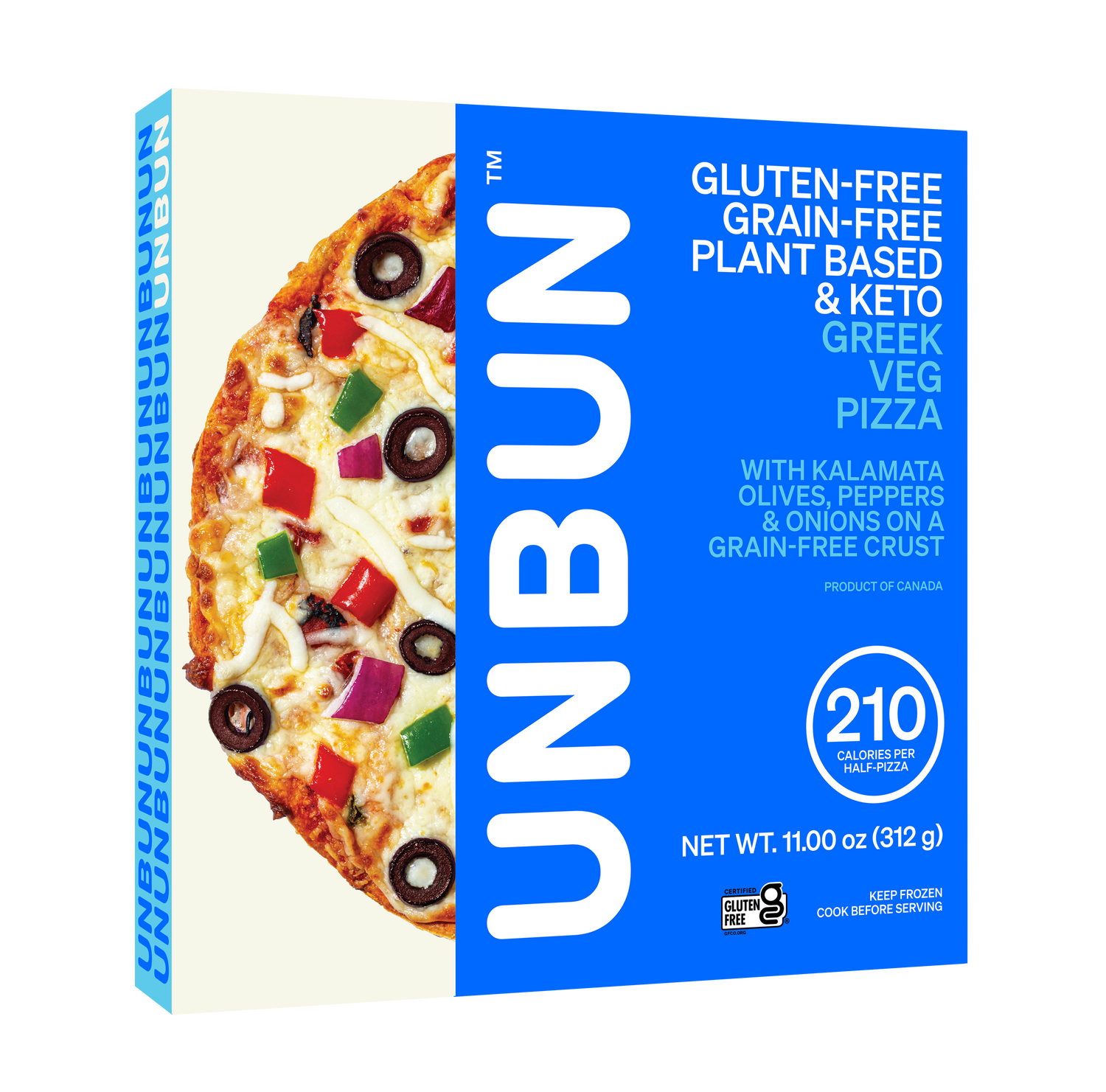 Unbun Greek Veg Pizza (8-pack)